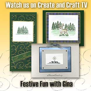 Festive Watercolours on Create and Craft TV