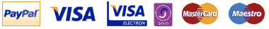 We can accept Visa, Mastercard, Maestro, Electron, PayPal and UK Cheque