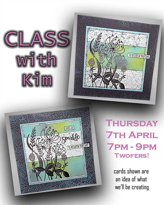 Instore Class with Kim Raygate (Thursday 7th April)