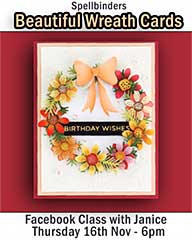 Spellbinders Wreath card Class