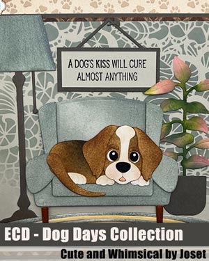 Elizabeth Craft Dog Days Stamp and Die Collection